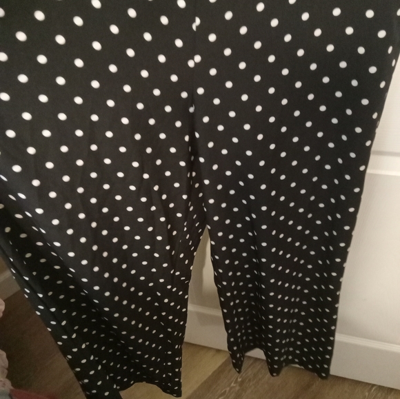 Shein Curve Women's 1XL Long Jumpsuit Polka Dot Spaghetti Straps Zipper … - Picture 4 of 10